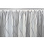 VHG Fertig-Webstore ASTRID, mit Scherli--Wellenmotiven, Kräuselband-Aufhängung, halbtransparent,  Farbe silber HxB 120x300 cm