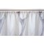VHG Fertig-Webstore DANIELA mit Scherli-Grafikmotiven, Kräuselband-Aufhängung, halbtransparent,  Farbe silber HxB 245x900 cm
