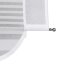 VHG Schiebegardine GLORIA mit Kreis-Motiven und Abschlussbogen, transparent,  Farbe weiß HxB 80x60 cm