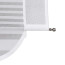 VHG Schiebegardine GLORIA mit Kreis-Motiven und Abschlussbogen, transparent,  Farbe weiß HxB 180x60 cm