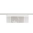 VHG Schiebegardine HANKA mit Ranken-Motiven und Abschlussbogen, transparent,  Farbe weiß