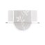 VHG Schiebegardine HANKA mit Ranken-Motiven und Abschlussbogen, transparent,  Farbe weiß