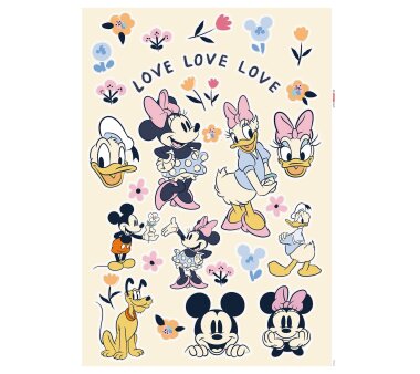 KOMAR Deco-Sticker, LOVE LOVE LOVE, 40 Teile, BxH 50x70 cm