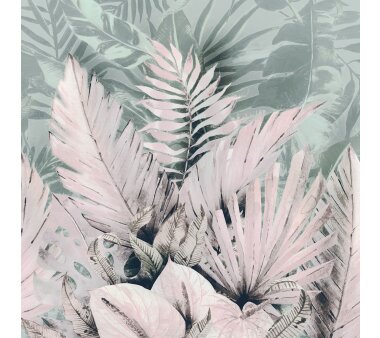 Fototapete KOMAR, Le Jardin, Palmiers Tropicaux, 5 Teile, BxH 250 x 250 cm
