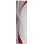 VISION S Flächenvorhang TOPIGA in Bambus-Optik, Digitaldruck, halbtransparent, rot, Größe BxH 60x260 cm