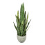 Kunstpflanze Sanseveria, Farbe grün, inkl. Melamintopf, Höhe ca. 70 cm