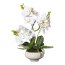 Kunstpflanze Phalenopsis (Orchidee), Farbe weiß, inkl. Topf, Höhe ca. 50 cm