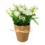 Kunstpflanze Azaleenmix, 4er Set, Farbe weiß, inkl. Packpapiertopf, Höhe ca. 20 cm