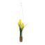 Kunstpflanze Tulpen, 2er Set, Farbe gelb, inkl. Hängevase