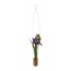 Kunstpflanze Hyacinthe, 2er Set, Farbe lila, inkl. Hängevase