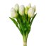 Kunstblume Tulpenbund, 2er Set, Farbe weiß, Höhe ca. 32 cm