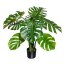 Kunstpflanze Splitphilodendron, Farbe grün, inkl. Kunststofftopf, Höhe ca. 90 cm