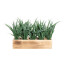 Kunstpflanze Gras im Holzkasten 30x9x7 cm, Farbe grün, Höhe ca. 23 cm