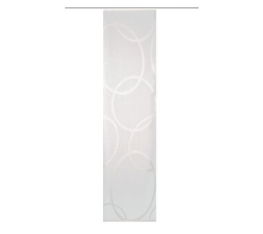 Schiebegardine Scherli, PINALO, transparent, wollweiss, Größe BxH 60x245 cm
