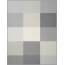 Wohndecke Colourfields grau, mit Velourbandeinfassung, Größe 180x220 cm