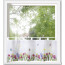 Bistro-Gardine NESLIE, mit Schlaufen, Digitaldruck, transparent, Farbe multicolor, HxB 45x120 cm
