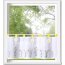 Bistro-Gardine BEA, mit Schlaufen, Digitaldruck, transparent, Farbe multicolor, HxB 45x120 cm