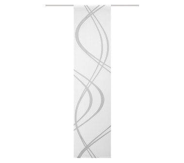 Voile-Schiebegardine JOANNA, Scherli, transparent, grau, Größe BxH 60x245 cm