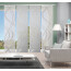 4er-Set Flächenvorhang, blickdicht / transparent, JOANNA, grau, Höhe 245 cm, 4x Dessin