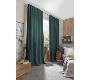Thermo Chenille Einzelschal WOLLY mit Funktionsband, Farbe petrol HxB 295x135 cm