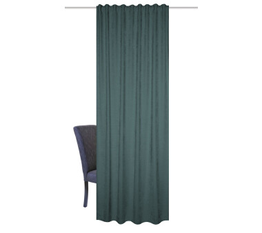 Thermo Chenille Einzelschal WOLLY mit Funktionsband, Farbe petrol HxB 295x135 cm