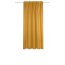 HOMEbasics Verdunklungs-Schal JOHN Leinenstruktur,  mit Mulltifunktionsband, Farbe curry