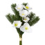 Kunstpflanze Christrosen-Tannenbund, 2er Set, Farbe weiß, Höhe ca. 36 cm