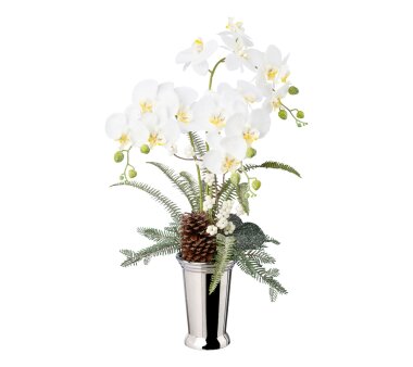Kunstpflanze Phalenopsisgesteck, Farbe weiß, inkl....