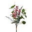 Kunstblume Beeren-/Eukalyptusbouquet, Farbe grün-rot, Höhe ca. 58 cm