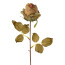 Kunstblume Rose, 6er Set, Farbe grün-braun, Höhe ca. 45 cm