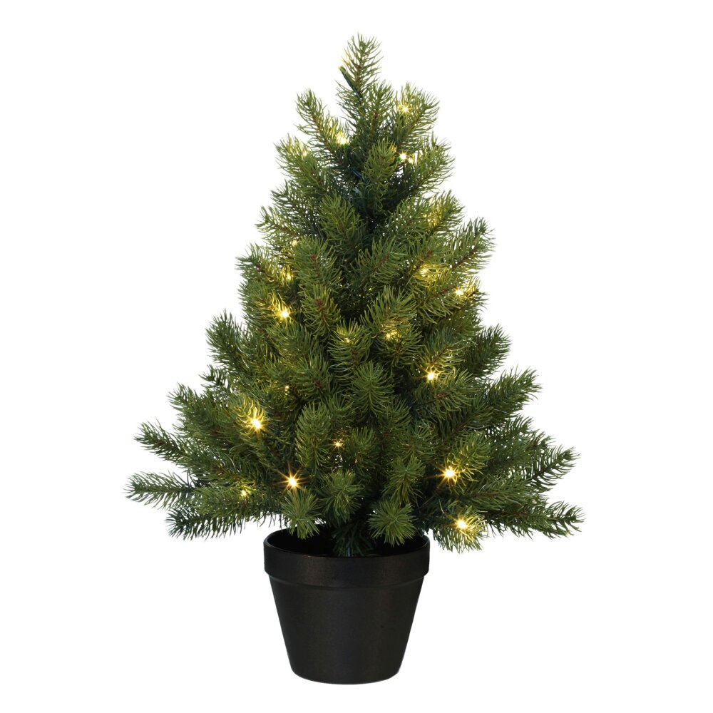 grün, inkl. Tannenbaum Lichtern, Höhe Topf, Farbe ca. ✔ 60 mit kaufen Künstlicher 50 online cm
