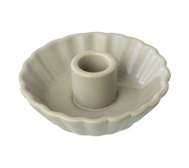 Keramik-Kerzenhalter rund, 3er Set, Farbe grau,...