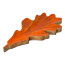Buche-Holzblatt Harvey, Farbe orange, 35x18x2,5 cm