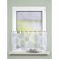 Voile-Cafehaus-Gardine ARIELLE, mit Schlaufen, Digitaldruck, transparent, Farbe stein, HxB 45x140 cm