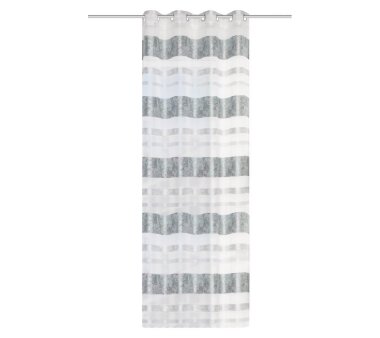Ösen-Schal BELLA, mit Querstreifen, halbtransparent, mint, HxB 245x140 cm