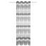 Ösen-Schal CARINA, mit Querstreifen, blickdicht, grau, HxB 225x140 cm