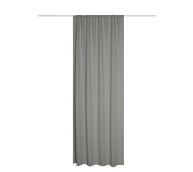 HOME WOHNIDEEN Verdunklungs-Schal BLACKY, Uni-Design,  mit Mulltifunktionsband, Farbe grau, HxB 245x135 cm