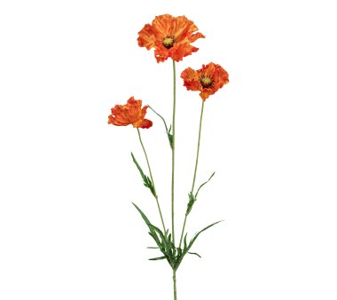 Kunstblume Mohn, 3er Set, Farbe orange, Höhe ca. 68 cm