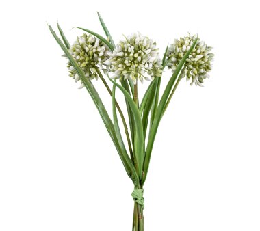 Kunstblume Allium-Grasbund, 2er Set, Farbe weiß,...