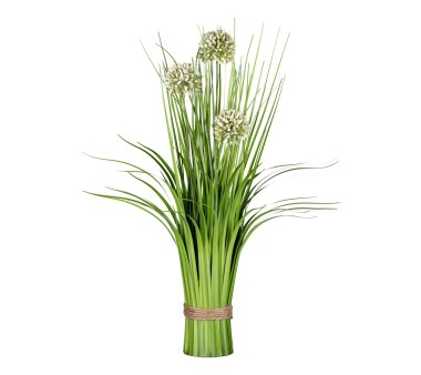 Kunstblume Allium-Grasbund, Farbe weiß, Höhe...