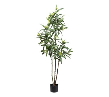 Kunstpflanze Eukalyptus mit Blüten, Farbe grün,...