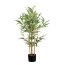 Kunstpflanze Bambus, Naturstamm, Farbe grün, inkl. Kunststofftopf, Höhe ca. 105 cm