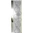 Schiebevorhang Loraine, Batist-Optik, Web-Motiv, halbtransparent, Farbe weiß-grau, HxB 245x60 cm