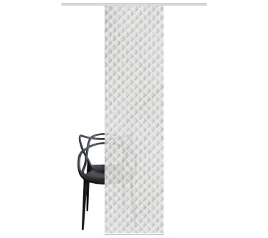 Schiebegardine Deko blickdicht MARINA, Farbe grau, Größe BxH 60x245 cm