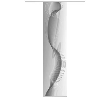 Schiebegardine Deko blickdicht MARIT, Farbe grau, Größe BxH 60x245 cm