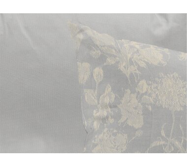 ADAM Kissenhülle FLOWER CUVEE LIGHT, mit Reißverschluss, 40x60 cm, hellgrau