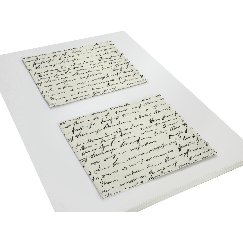 ADAM Tisch-Set natur-schwarz Wohnfuehlidee bei cm, 40x30 SCRIBBLE, | Kuvertsaum
