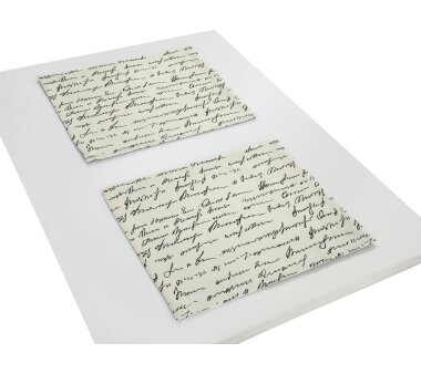 ADAM Tisch-Set SCRIBBLE, Kuvertsaum, 40x30 cm, natur-schwarz