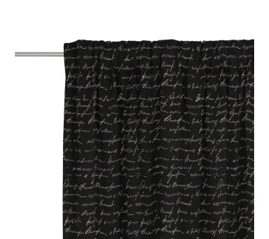 ADAM Einzelschal SCRIBBLE, mit Multifunktionsband, HxB 145x142 cm, schwarz