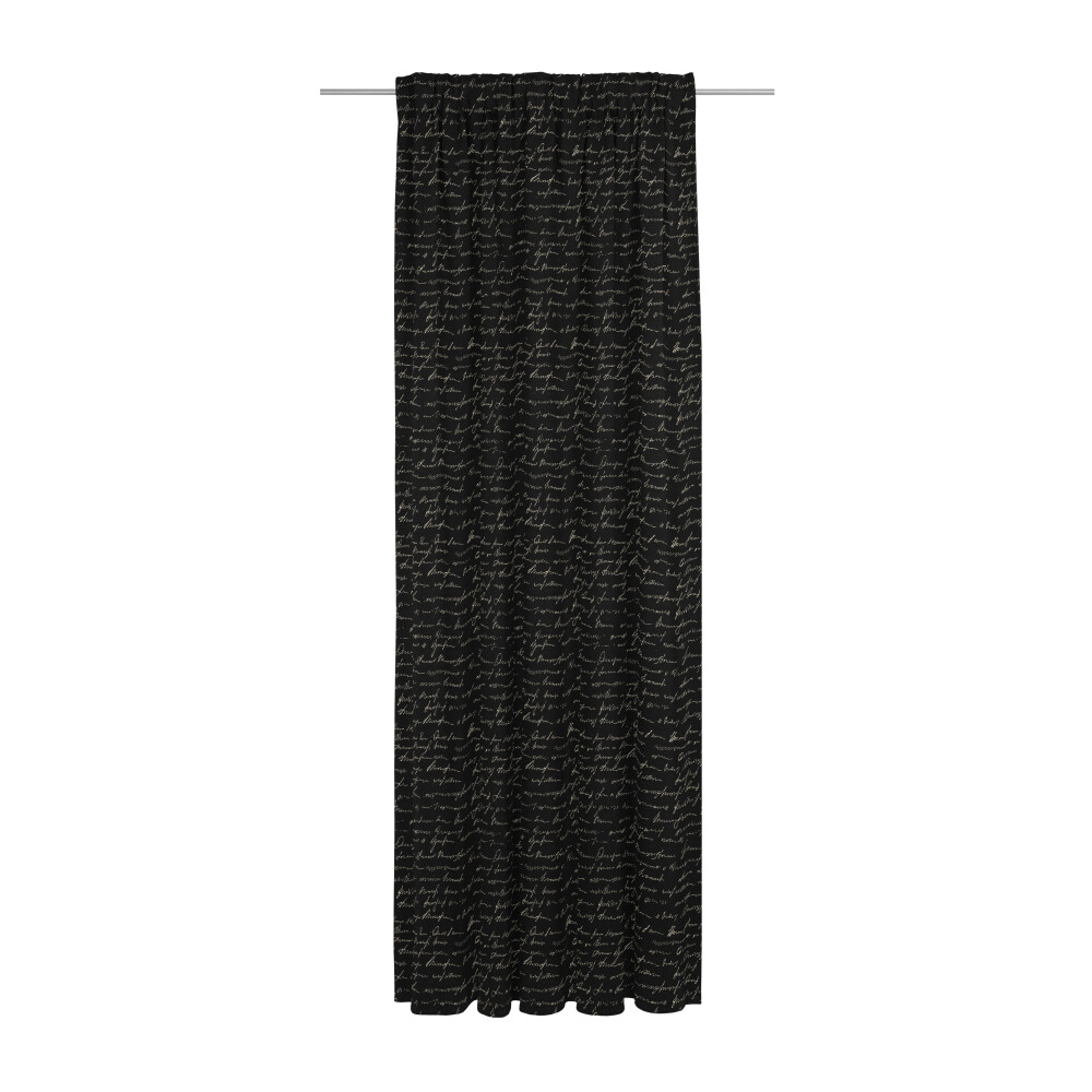 ADAM Einzelschal SCRIBBLE, mit Multifunktionsband, HxB 255x142 cm, schwarz  | bei Wohnfuehlidee | Fertiggardinen